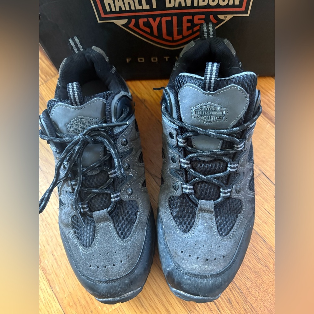 Harley-Davidson Men's Gray and Black Athletic boot Shoes